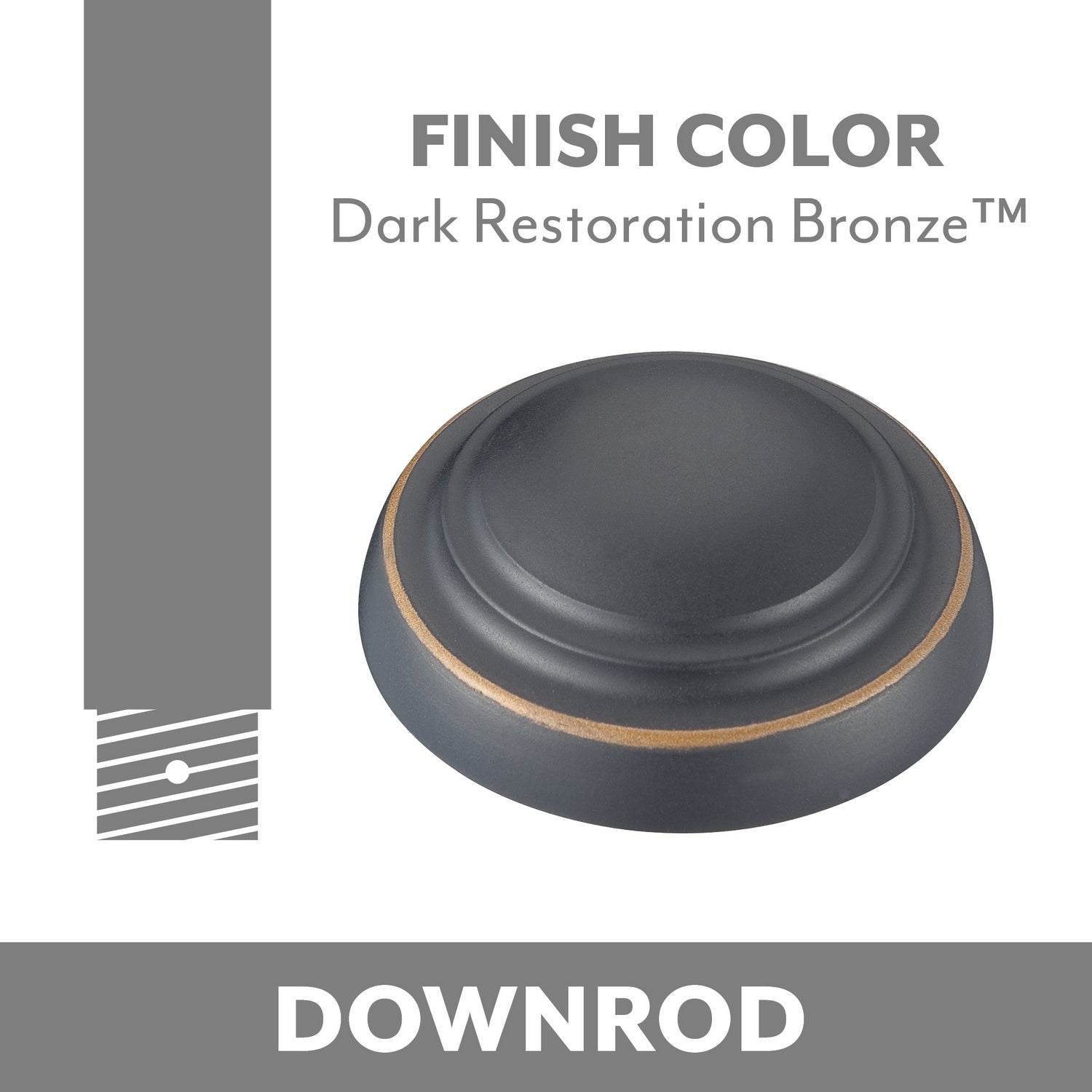 Minka Aire - DR518-DRB - Ceiling Fan Downrod - Minka Aire - Dark Restoration Bronze