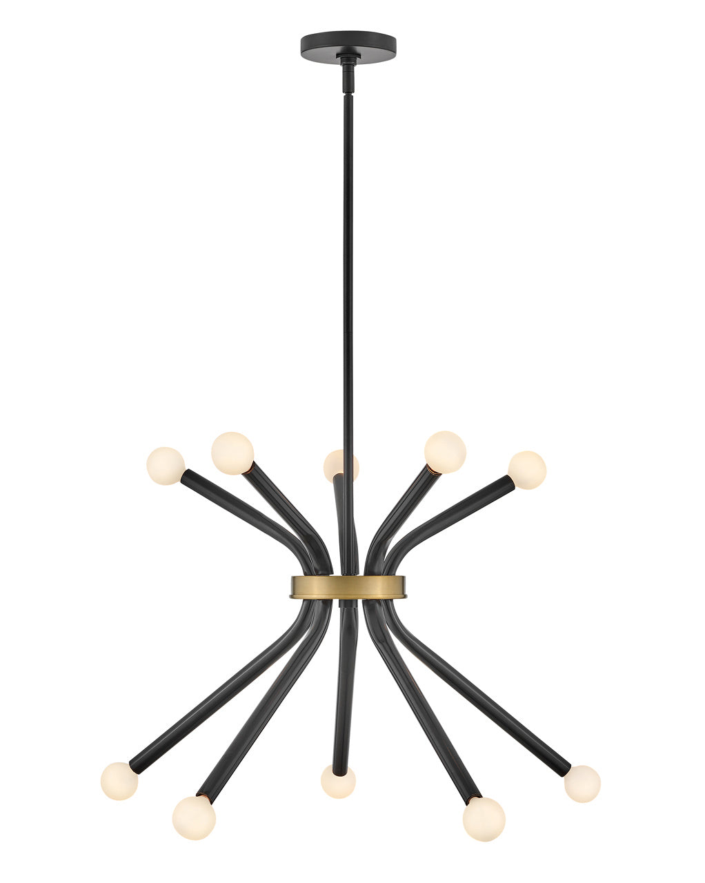 Lark - 83855BK - LED Chandelier - Axton - Black