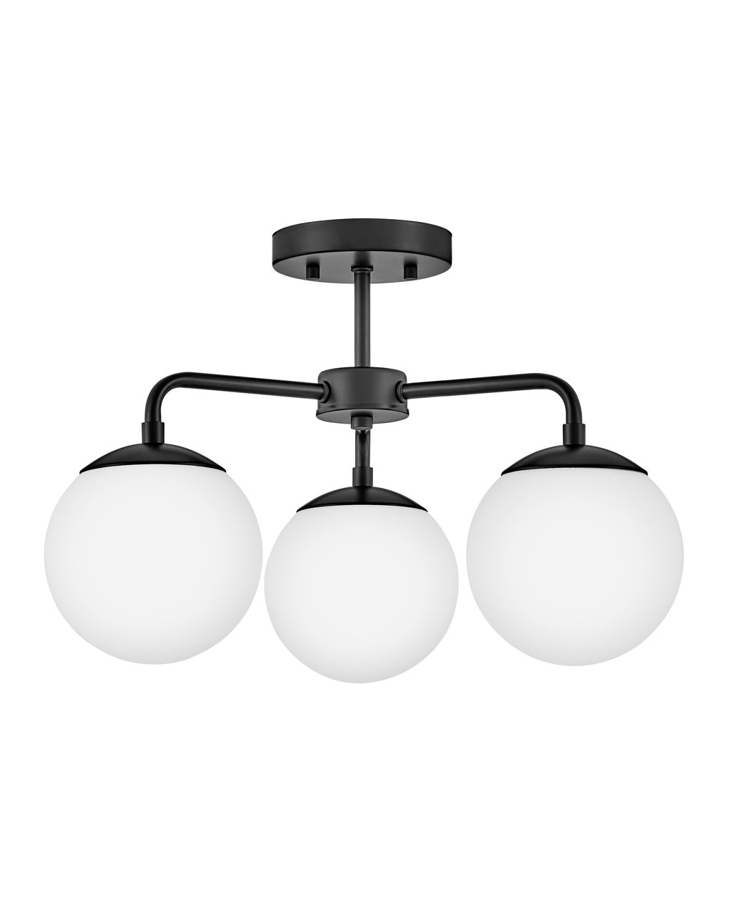 Lark - 84203BK - LED Semi-Flush Mount - Julep - Black