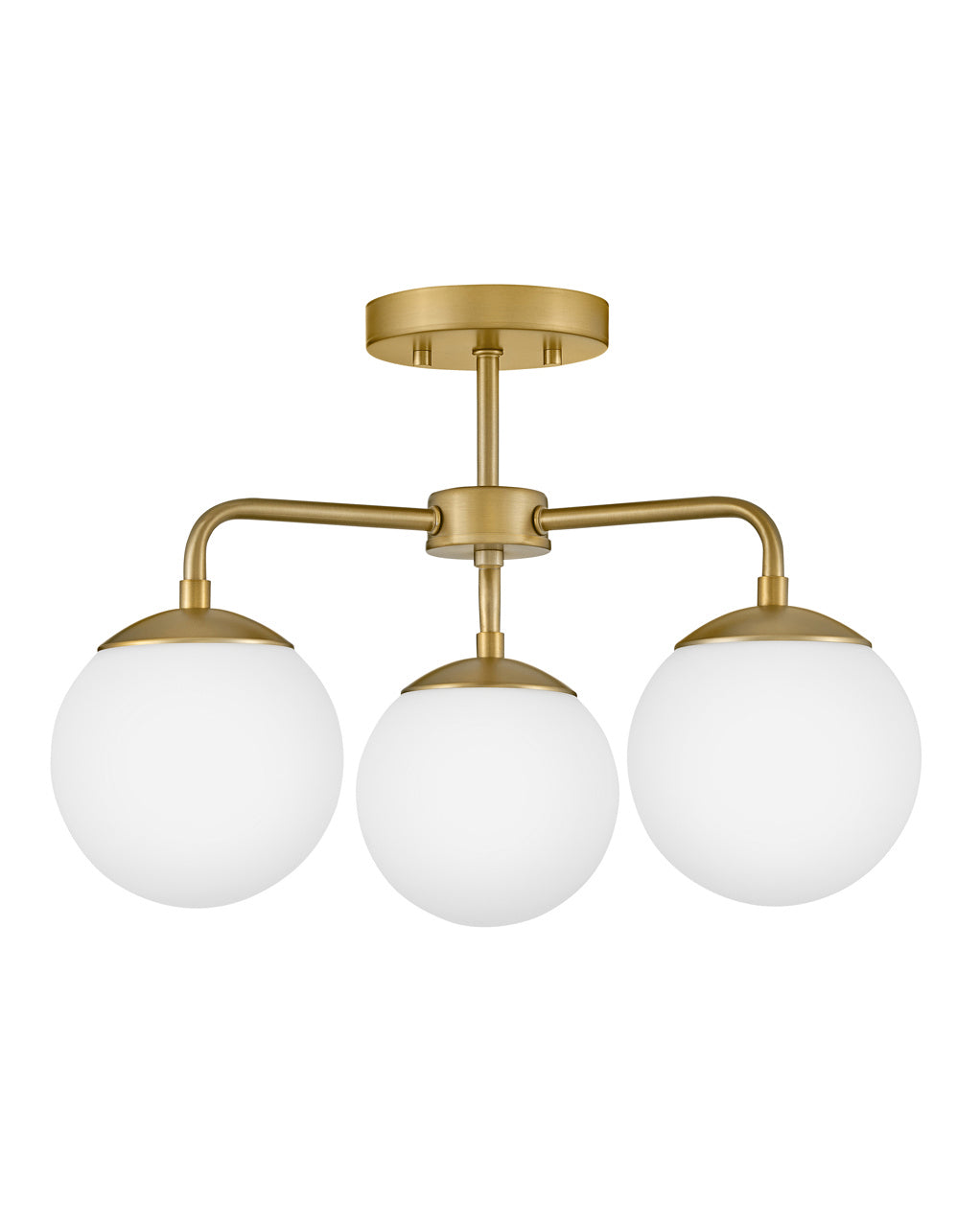 Lark - 84203LCB - LED Semi-Flush Mount - Juniper - Lacquered Brass