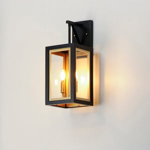 Maxim - 30054CLBKGLD - Two Light Outdoor Wall Sconce - Neoclass - Black / Gold