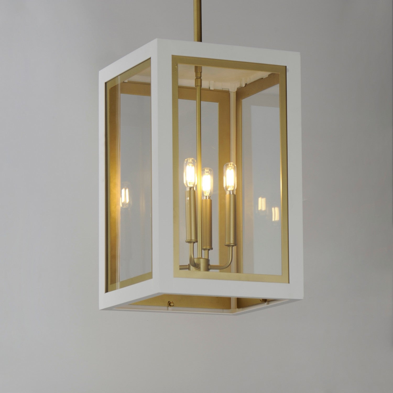 Maxim - 30058CLWTGLD - Four Light Outdoor Pendant - Neoclass - White/Gold