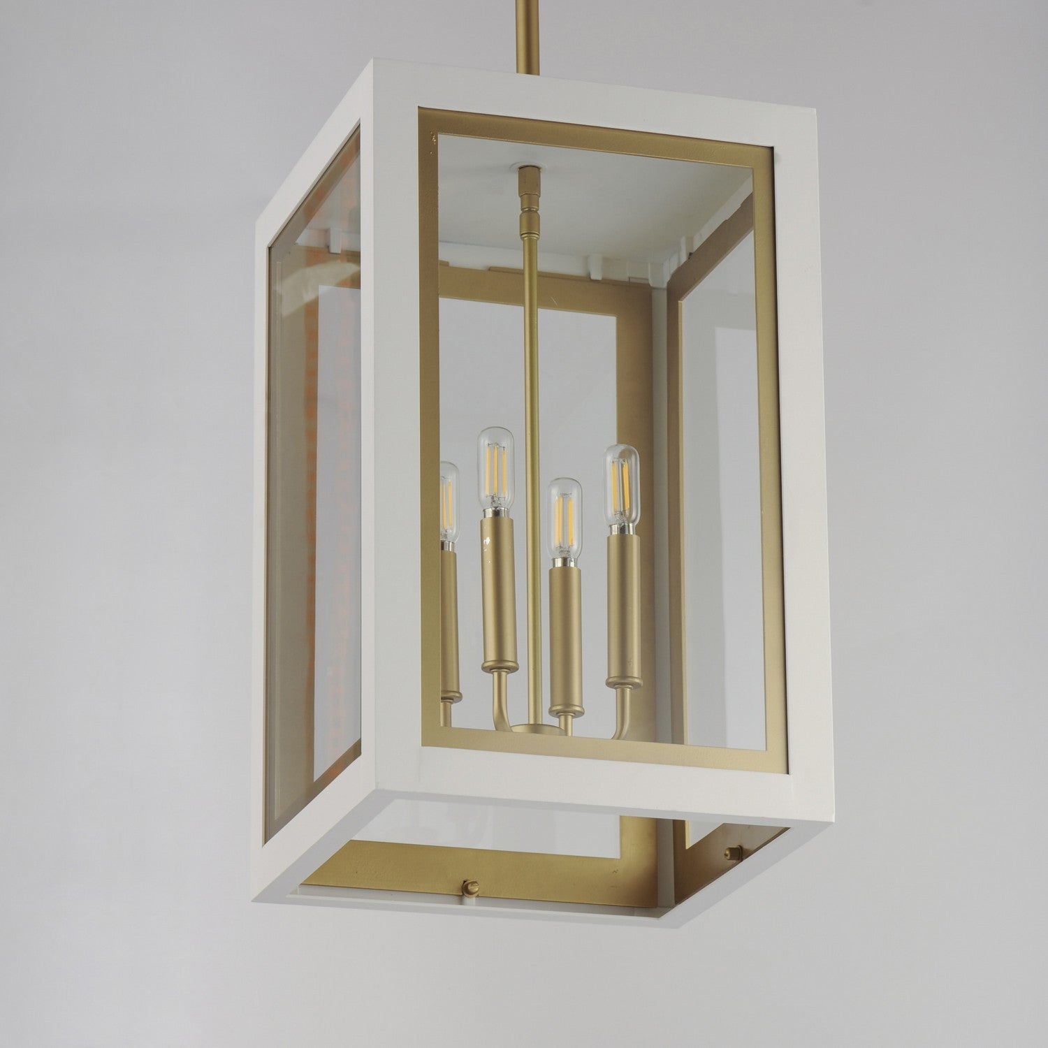 Maxim - 30058CLWTGLD - Four Light Outdoor Pendant - Neoclass - White/Gold