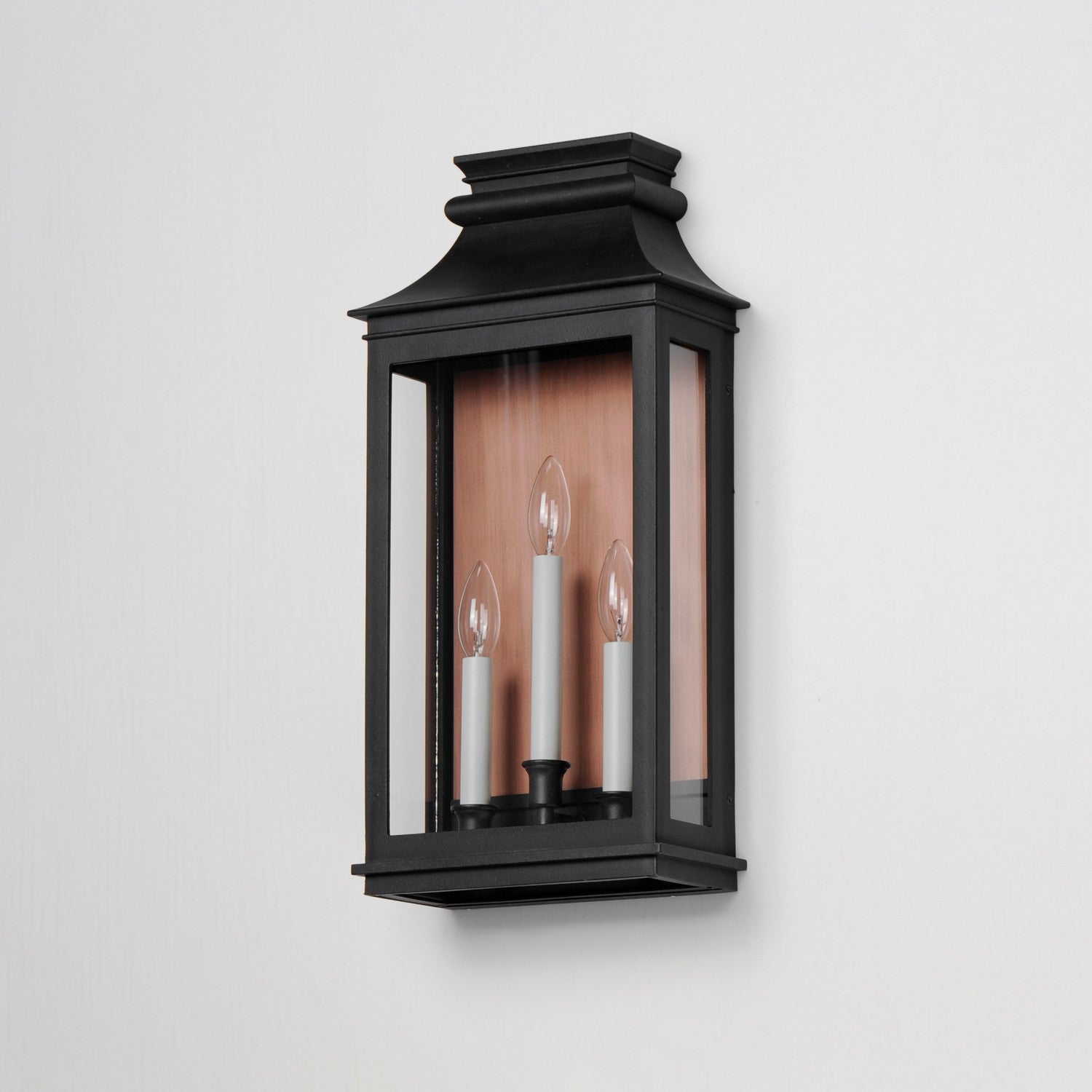 Maxim - 40916CLACPBO - Three Light Outdoor Wall Sconce - Savannah VX - Antique Copper / Black Oxide