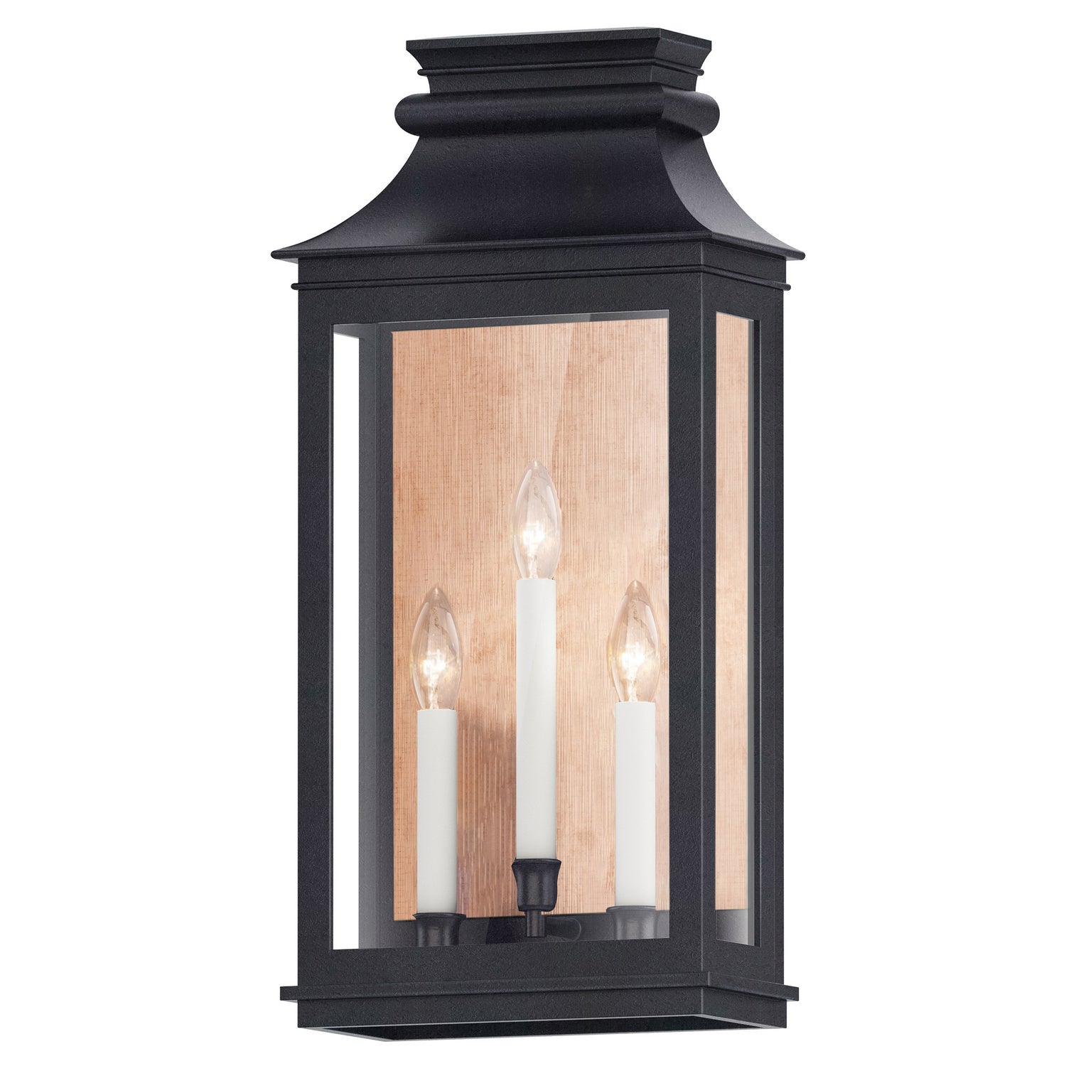 Maxim - 40916CLACPBO - Three Light Outdoor Wall Sconce - Savannah VX - Antique Copper / Black Oxide