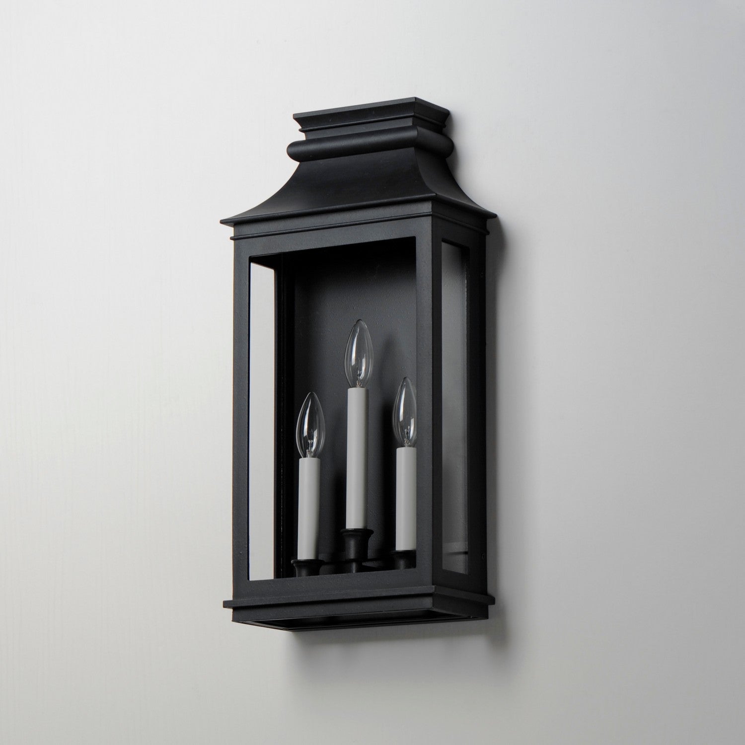 Maxim - 40916CLBO - Three Light Outdoor Wall Sconce - Savannah VX - Black Oxide