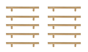 Elegant Lighting - PL400-5-BR-10PK - Bar Pull Multipack (set of 10) - Quinn - Brass