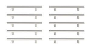 Elegant Lighting - PL400-5-NK-10PK - Bar Pull Multipack (set of 10) - Quinn - Brushed Nickel