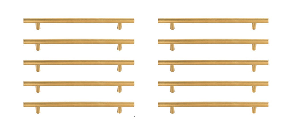 Elegant Lighting - PL400-7-BR-10PK - Bar Pull Multipack (set of 10) - Quinn - Brass