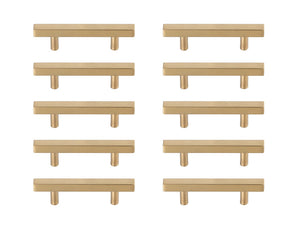 Elegant Lighting - PL402-3-BR-10PK - Bar Pull Multipack (set of 10) - Dior - Brass