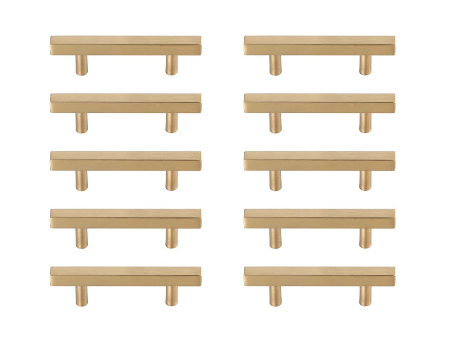 Elegant Lighting - PL402-3-BR-10PK - Bar Pull Multipack (set of 10) - Dior - Brass