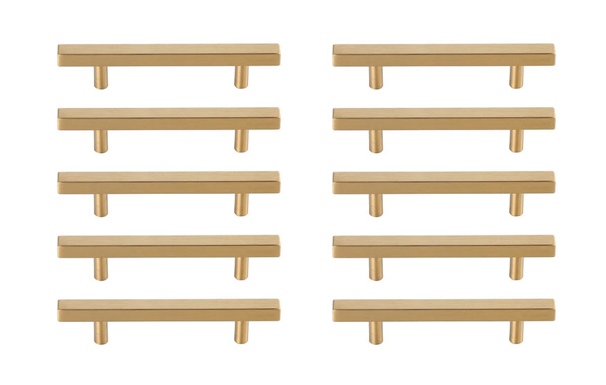 Elegant Lighting - PL402-4-BR-10PK - Bar Pull Multipack (set of 10) - Dior - Brass