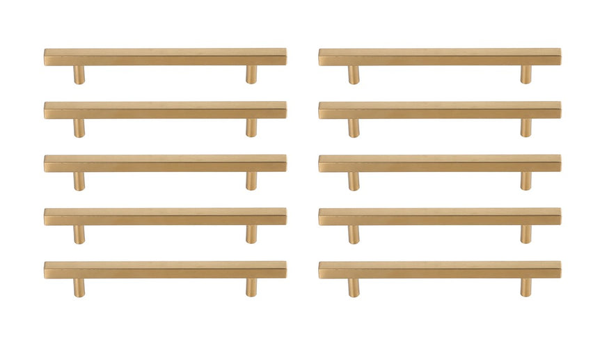 Elegant Lighting - PL402-6-BR-10PK - Bar Pull Multipack (set of 10) - Dior - Brass
