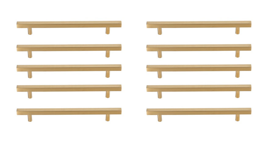 Elegant Lighting - PL402-7-BR-10PK - Bar Pull Multipack (set of 10) - Dior - Brass