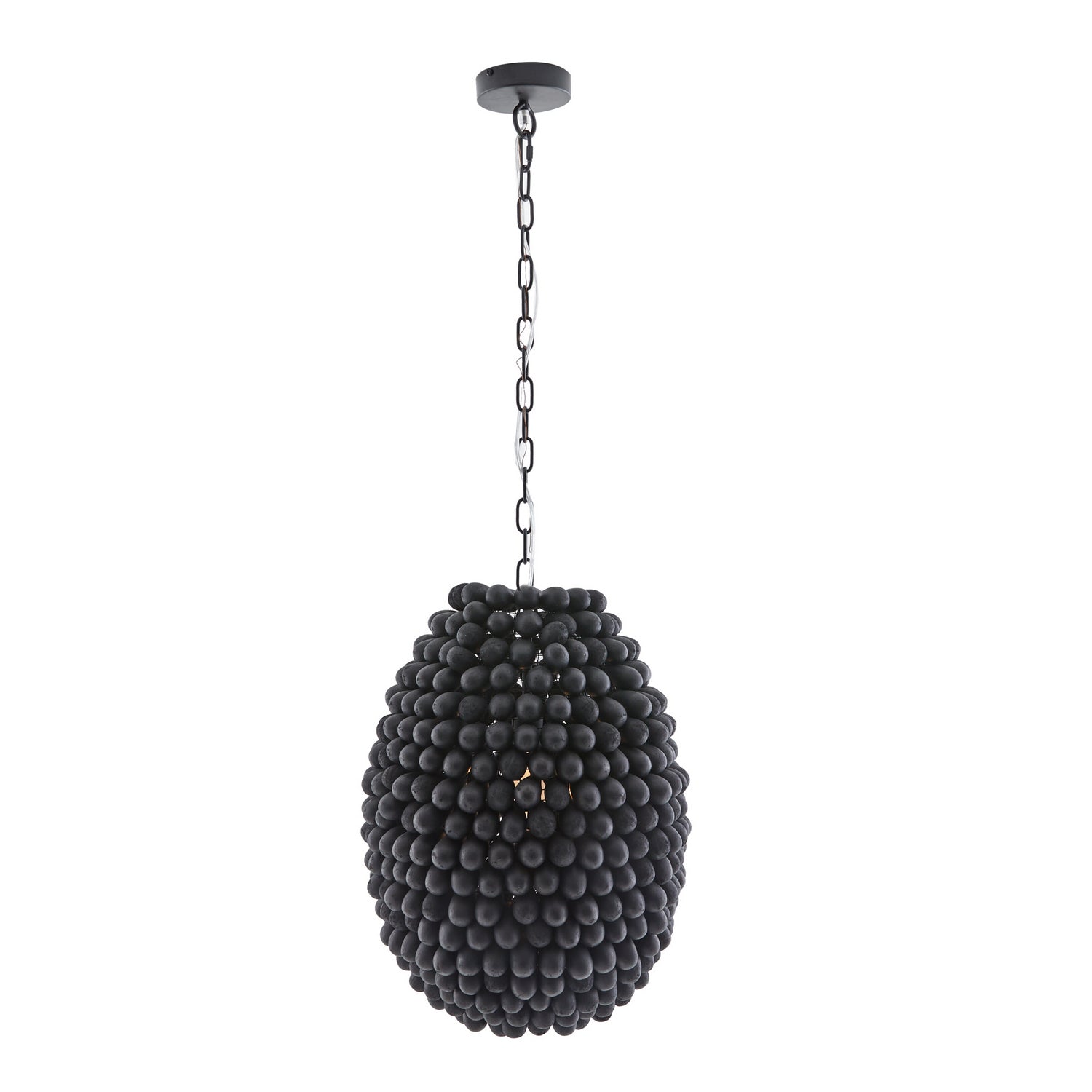 Arteriors - 45206 - One Light Pendant - Raven - Black Stained