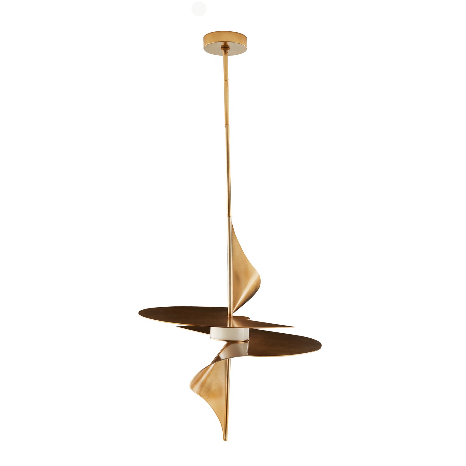 Arteriors - 49521 - One Light Pendant - Renly - Pale Gold Leaf