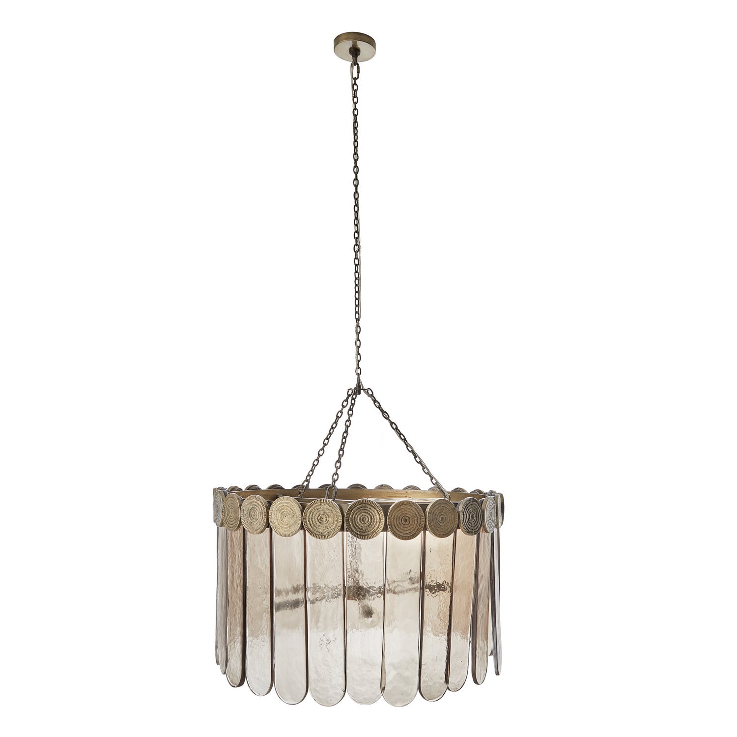 Arteriors - 84075 - Six Light Chandelier - Roman - Seedy Smoke