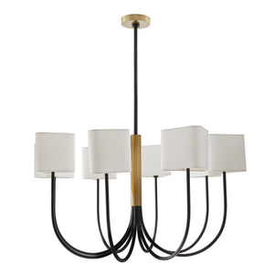 Arteriors - 85076 - Eight Light Chandelier - Ruskin - Blackened Iron