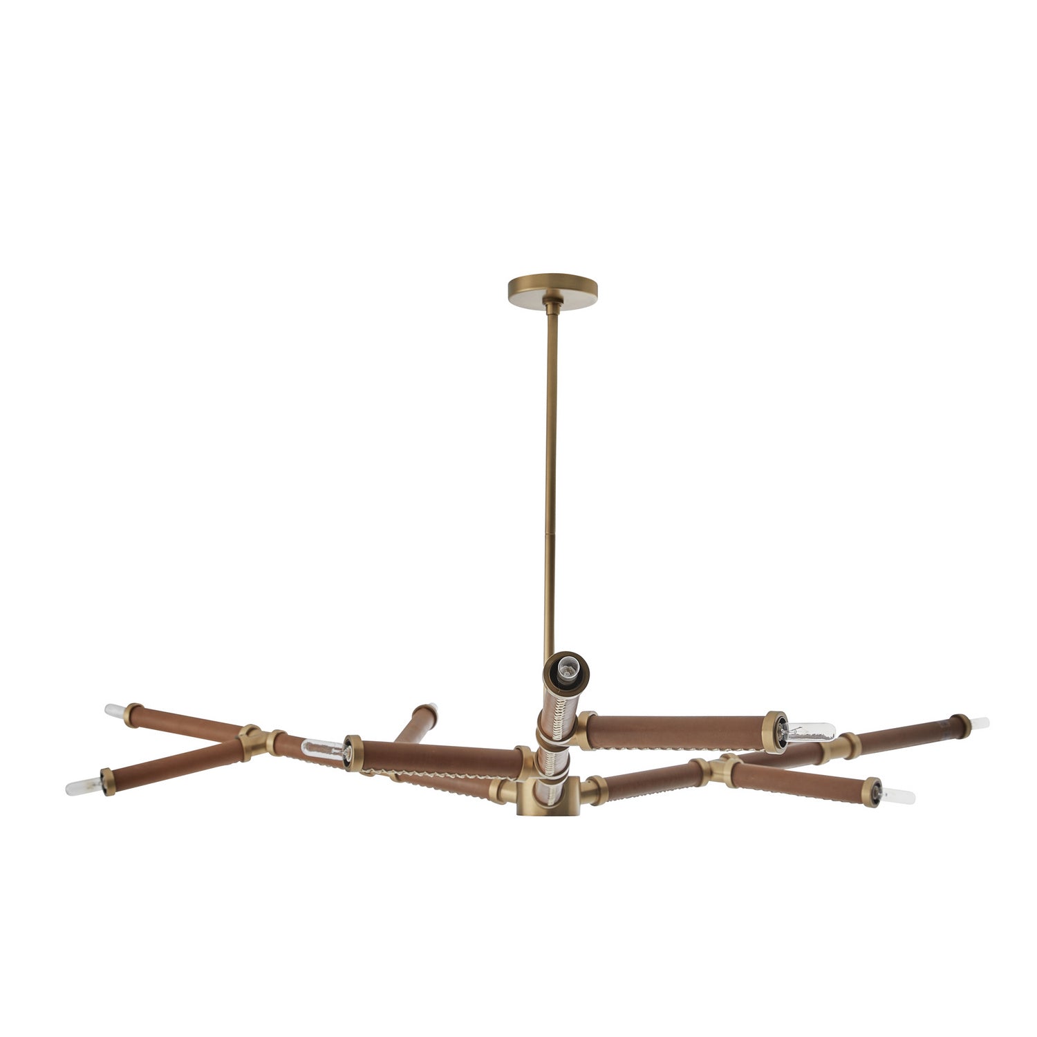 Arteriors - 89498 - Nine Light Chandelier - Paden - Cognac