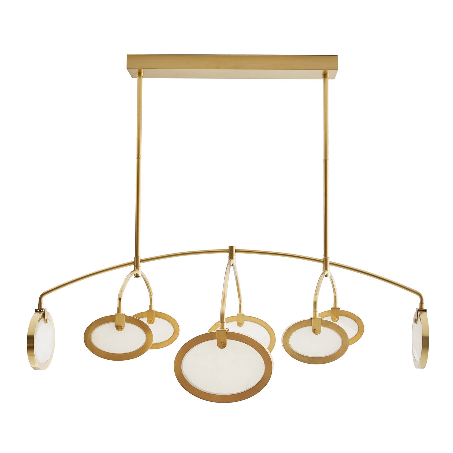 Arteriors - 89651 - Eight Light Chandelier - Rosabel - Antique Brass