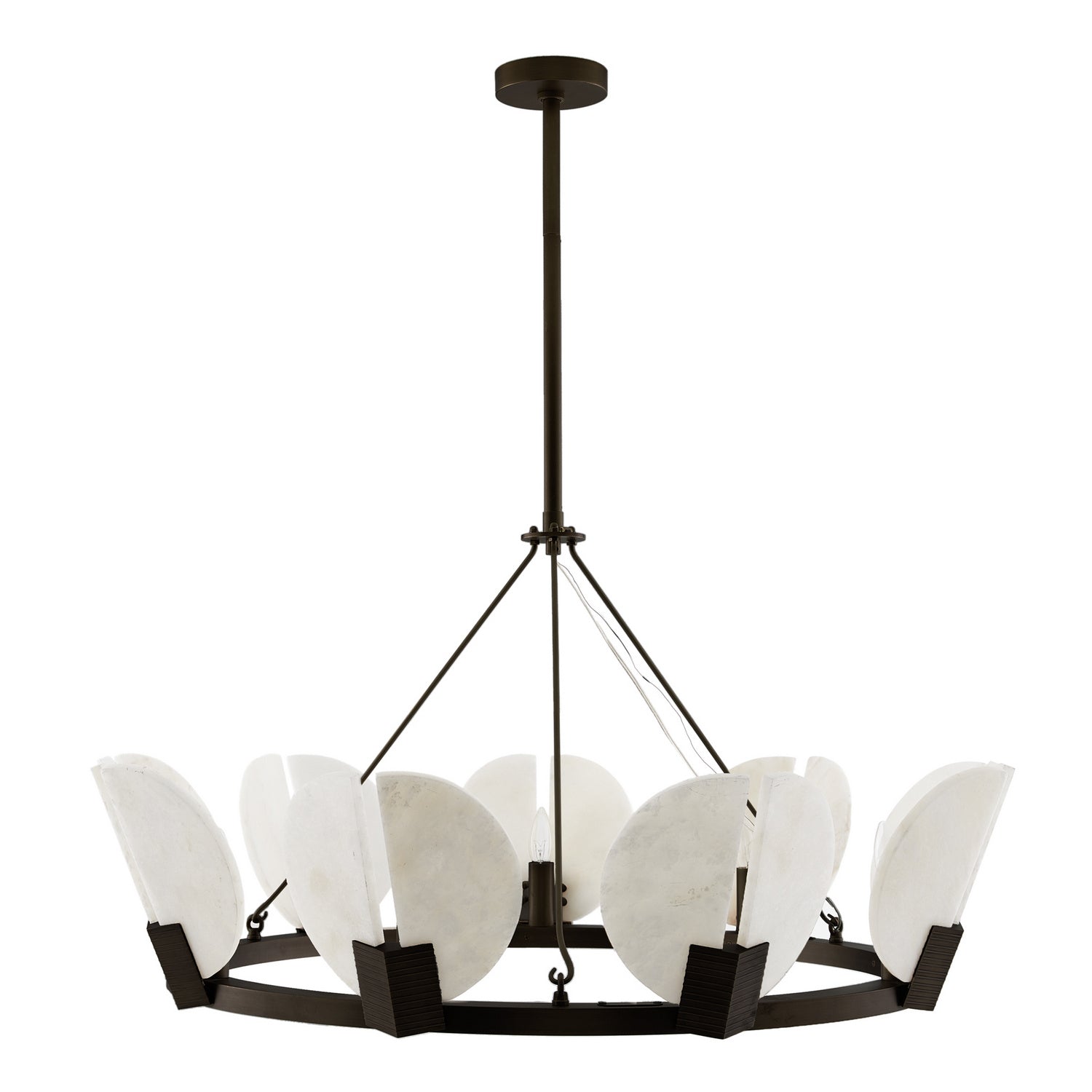 Arteriors - 89661 - Nine Light Chandelier - Sierra - English Bronze