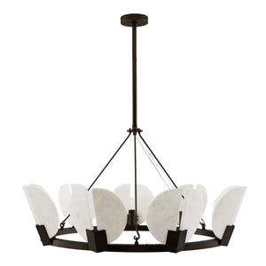 Arteriors - 89661 - Nine Light Chandelier - Sierra - English Bronze