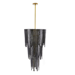 Arteriors - 89662 - Seven Light Chandelier - Raine - Blue Smoke Luster