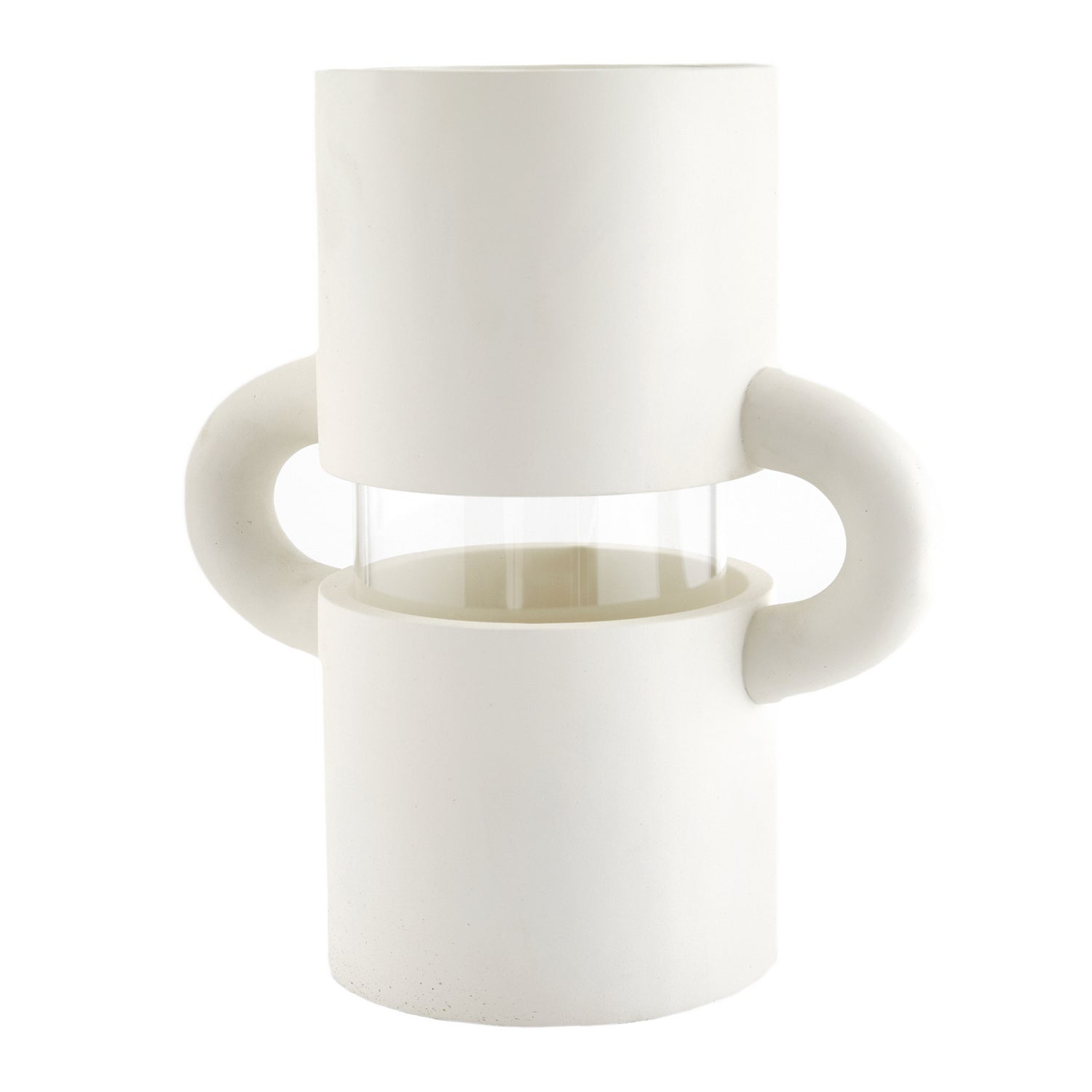 Arteriors - 9310 - Vase - Quintin - White Gesso