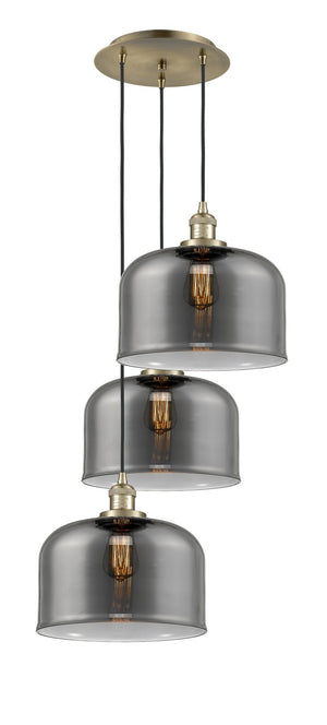 Innovations - 113F-3P-AB-G73-L - Three Light Pendant - Franklin Restoration - Antique Brass