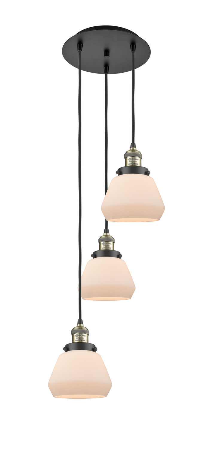 Innovations - 113F-3P-BAB-G171 - Three Light Pendant - Franklin Restoration - Black Antique Brass