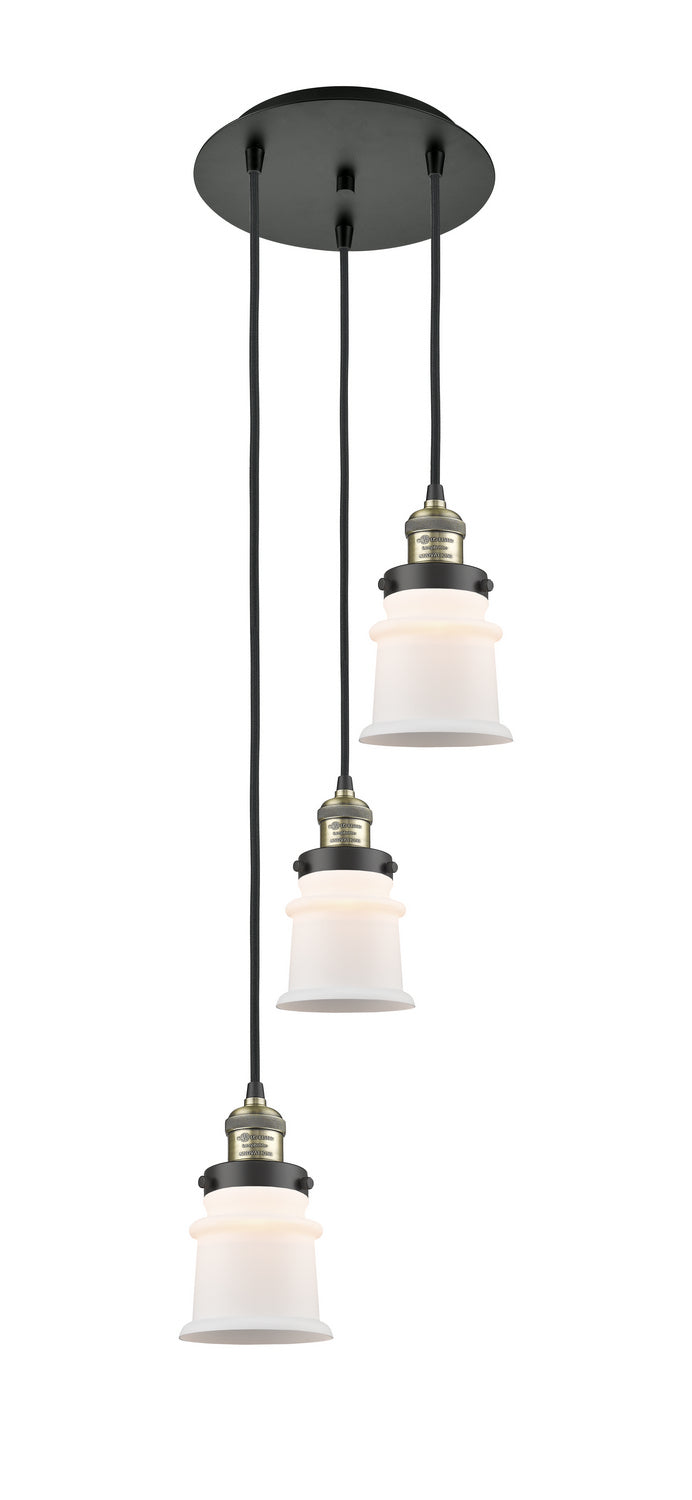 Innovations - 113F-3P-BAB-G181S - Three Light Pendant - Franklin Restoration - Black Antique Brass