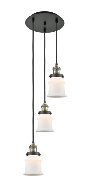 Innovations - 113F-3P-BAB-G181S - Three Light Pendant - Franklin Restoration - Black Antique Brass