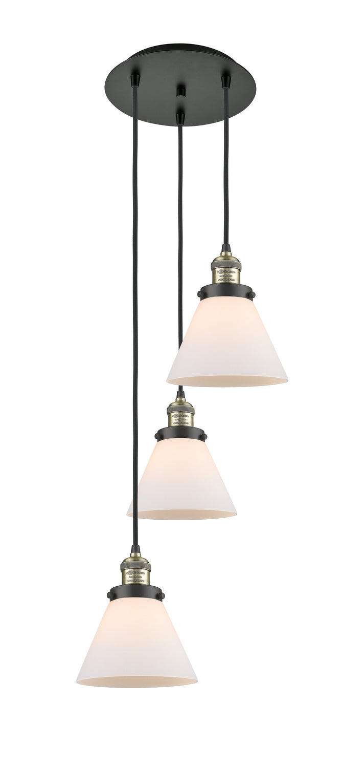 Innovations - 113F-3P-BAB-G41 - Three Light Pendant - Franklin Restoration - Black Antique Brass