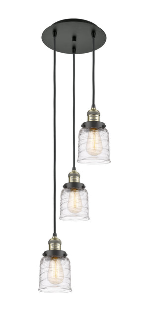 Innovations - 113F-3P-BAB-G513 - Three Light Pendant - Franklin Restoration - Black Antique Brass