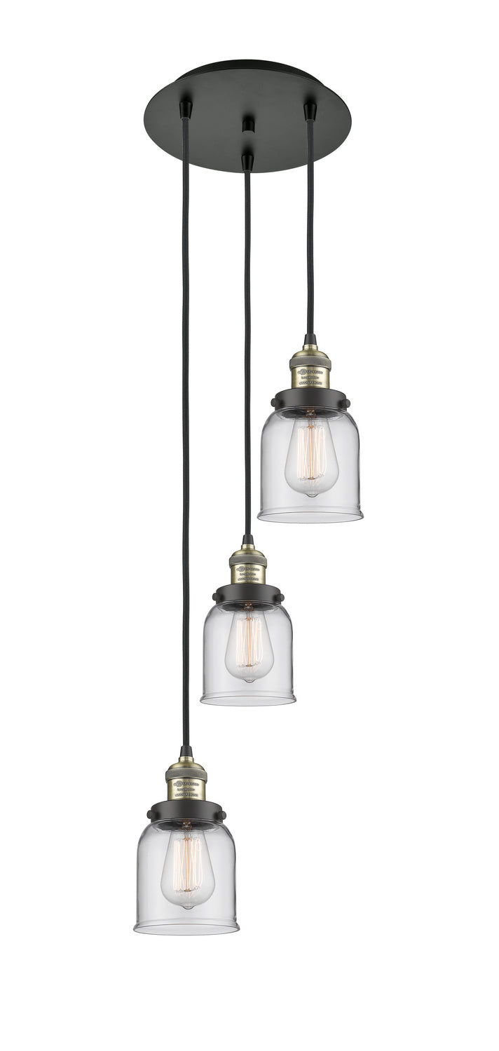 Innovations - 113F-3P-BAB-G52 - Three Light Pendant - Franklin Restoration - Black Antique Brass