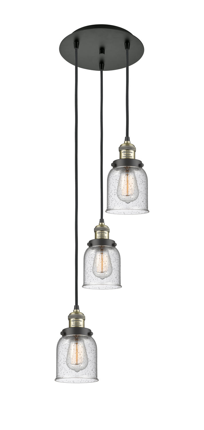 Innovations - 113F-3P-BAB-G54 - Three Light Pendant - Franklin Restoration - Black Antique Brass