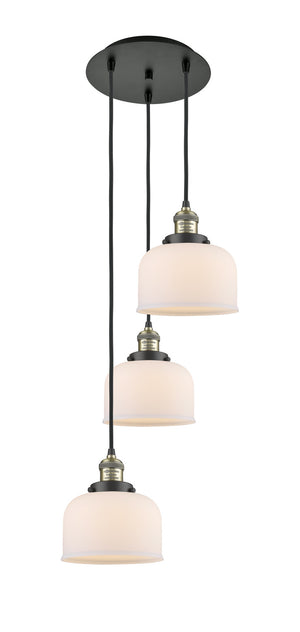 Innovations - 113F-3P-BAB-G71 - Three Light Pendant - Franklin Restoration - Black Antique Brass