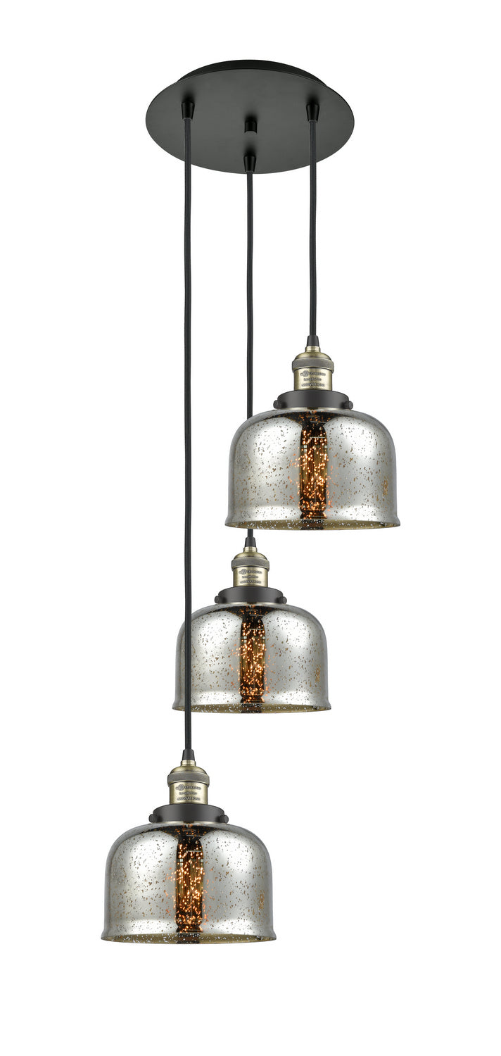 Innovations - 113F-3P-BAB-G78 - Three Light Pendant - Franklin Restoration - Black Antique Brass