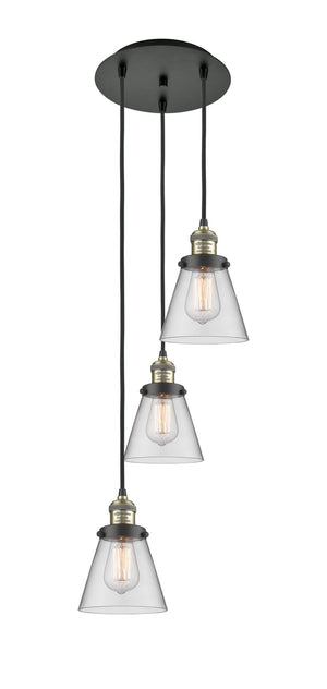 Innovations - 113F-3P-BAB-G62 - Three Light Pendant - Franklin Restoration - Black Antique Brass