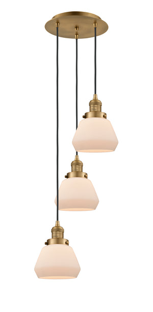 Innovations - 113F-3P-BB-G171 - Three Light Pendant - Franklin Restoration - Brushed Brass