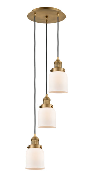 Innovations - 113F-3P-BB-G51 - Three Light Pendant - Franklin Restoration - Brushed Brass