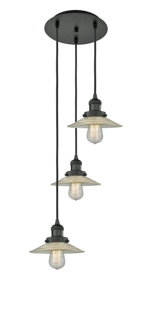 Innovations - 113F-3P-BK-G2 - Three Light Pendant - Franklin Restoration - Matte Black