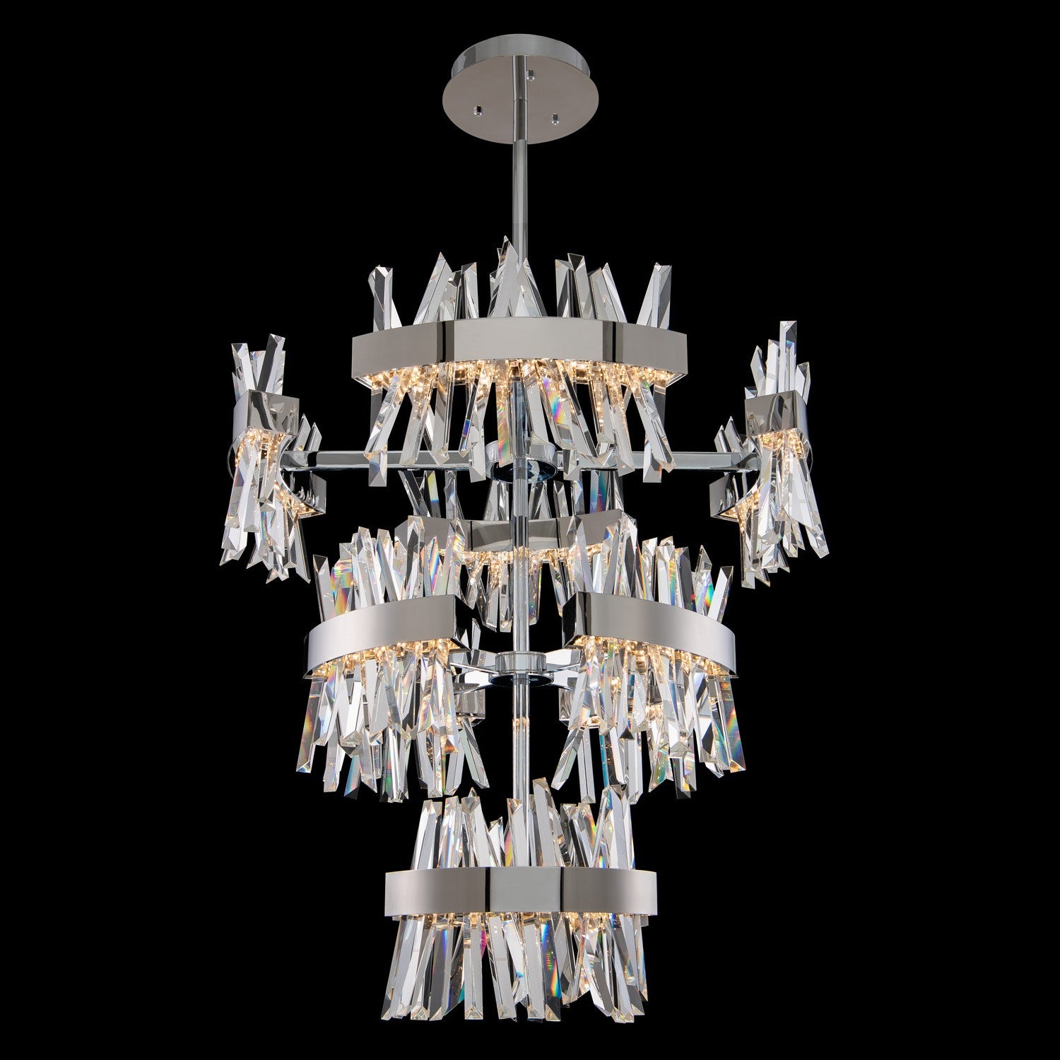 Allegri - 030259-010 - LED Foyer Pendant - Glacier - Polished Chrome