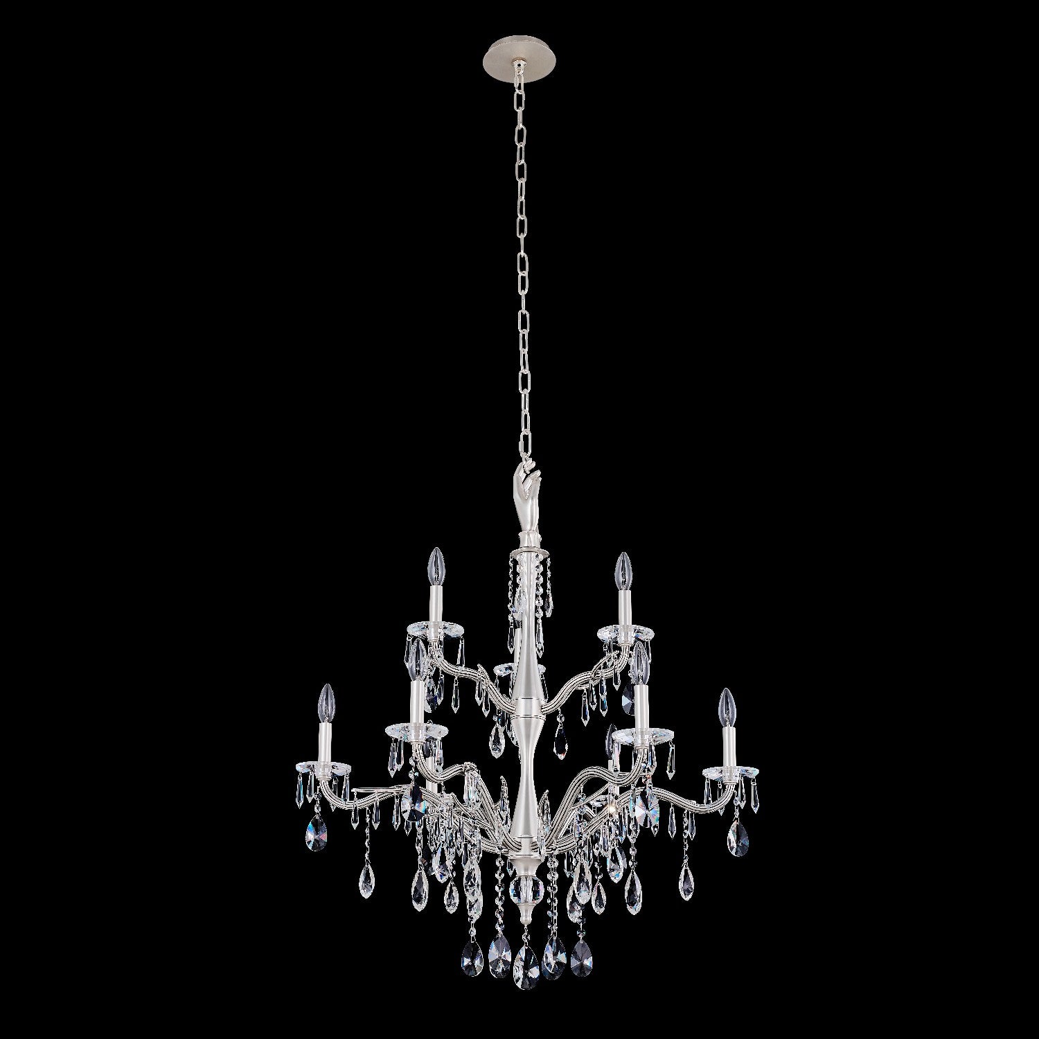 Allegri - 039072-061-FR001 - Nine Light Chandelier - Venere - Pewter