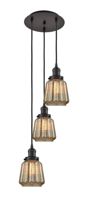 Innovations - 113F-3P-OB-G146 - Three Light Pendant - Franklin Restoration - Oil Rubbed Bronze