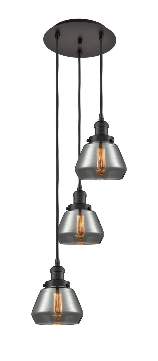 Innovations - 113F-3P-OB-G173 - Three Light Pendant - Franklin Restoration - Oil Rubbed Bronze