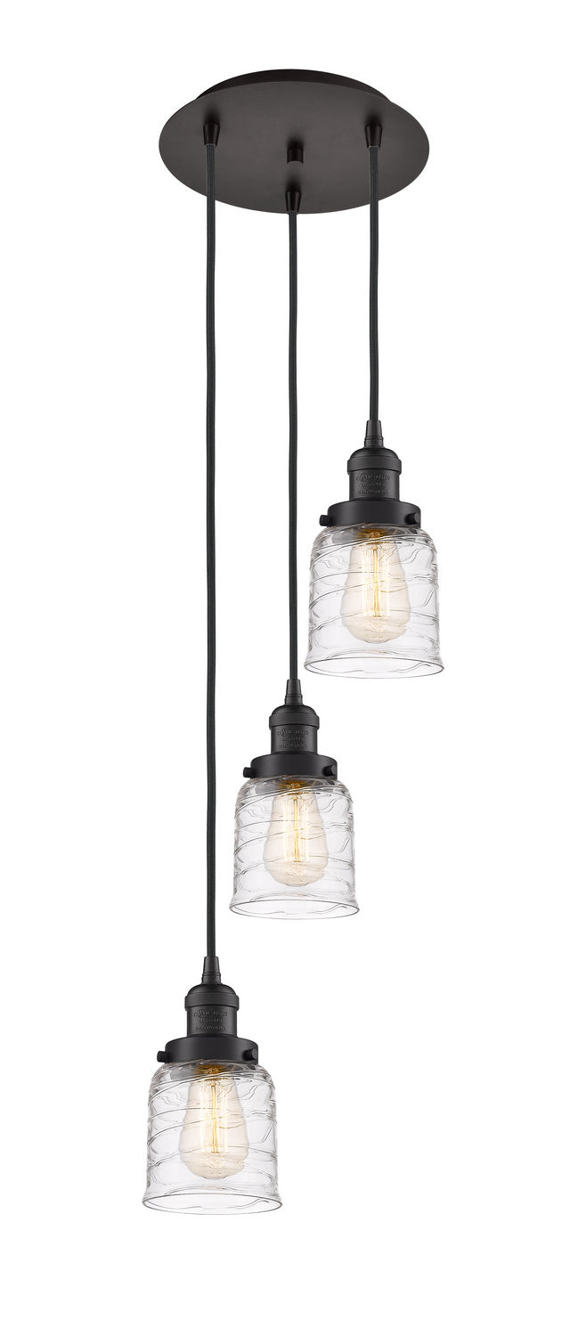 Innovations - 113F-3P-OB-G513 - Three Light Pendant - Franklin Restoration - Oil Rubbed Bronze