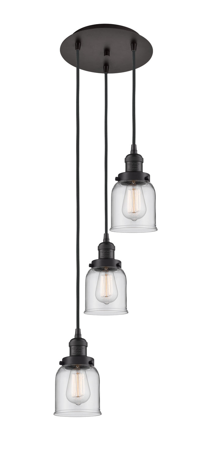 Innovations - 113F-3P-OB-G52 - Three Light Pendant - Franklin Restoration - Oil Rubbed Bronze