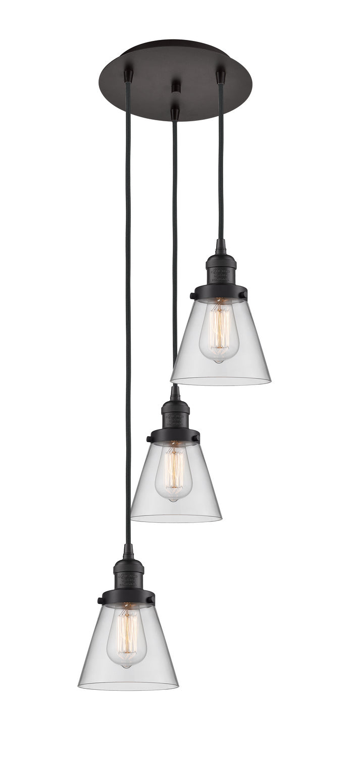 Innovations - 113F-3P-OB-G62 - Three Light Pendant - Franklin Restoration - Oil Rubbed Bronze