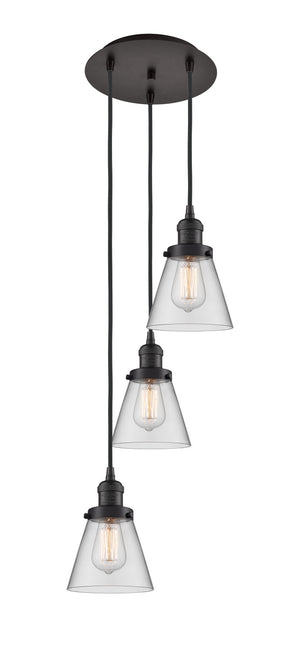 Innovations - 113F-3P-OB-G62 - Three Light Pendant - Franklin Restoration - Oil Rubbed Bronze